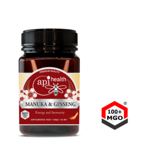 API Health Mānuka med MGO 100+ so ženšenom — 500 g