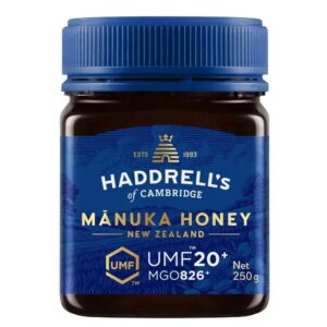 Haddrell's UMF 20+ Mānuka med — 250 g + UMF 16+ pastilky darček zdarma