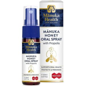 Manuka Health MGO 400+ med & Propolis sprej do hrdla — 20 ml