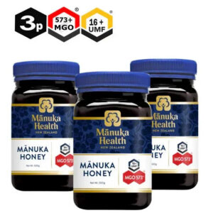 Manuka Health MGO 573+ med — 3 × 500 g (1.5 kg)