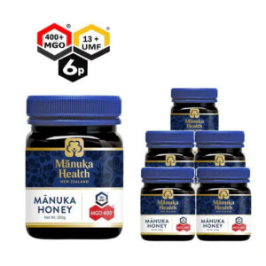 Manuka Health MGO 400+ med — 6 × 250 g (1.5 kg)