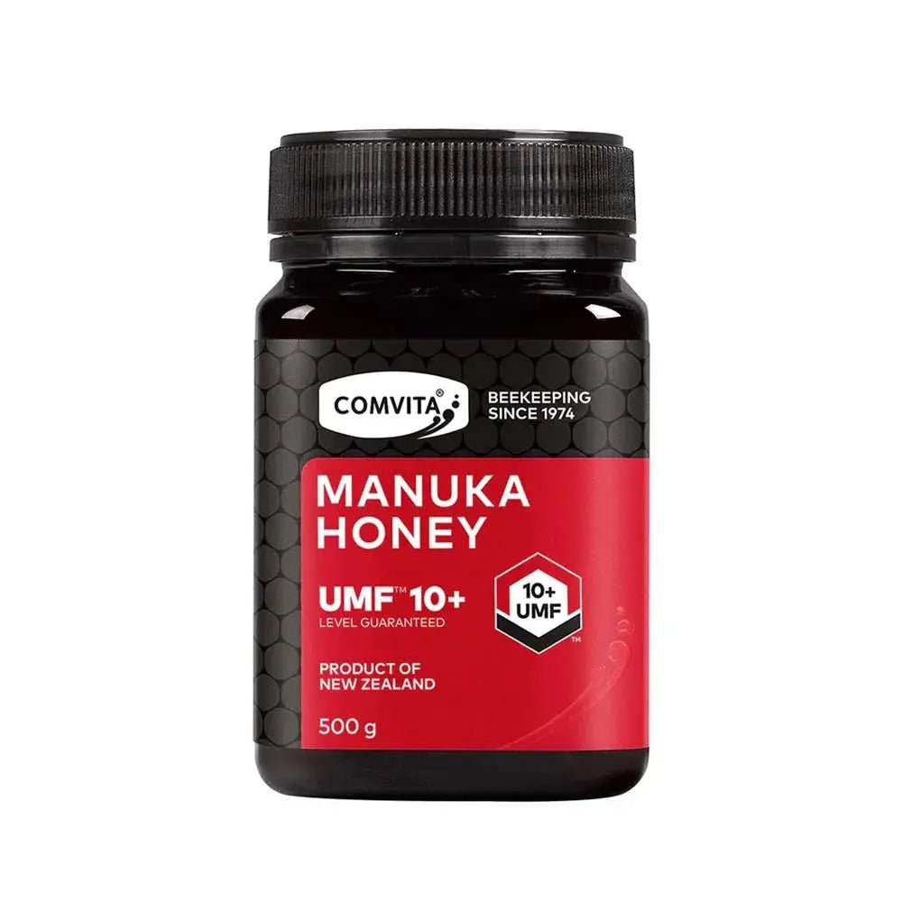 Comvita súprava Mānuka medov — UMF 10+ & UMF 5+ (2 × 500 g)
