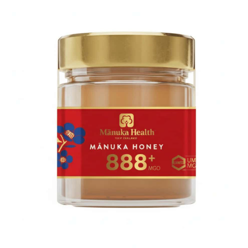 Manuka Health MGO 888+ med — 250 g + propolisový sprej darček zdarma – Obrázok 4