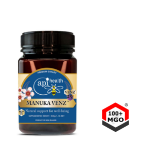 API Health Mānuka med MGO 100+ with Bee Venom VENZ™ — 500 g